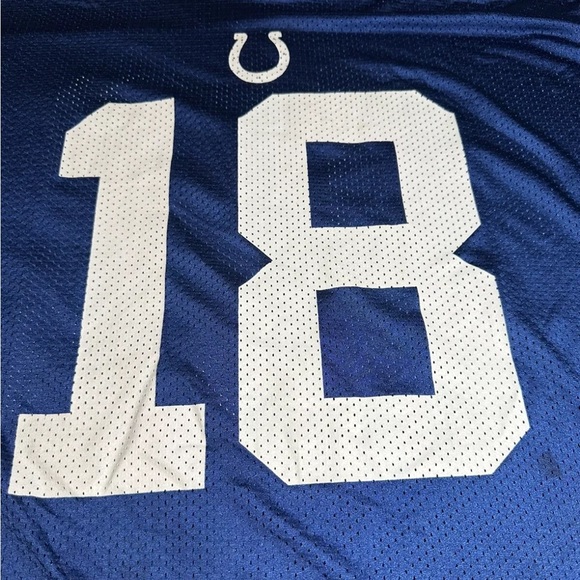 Indianapolis Colts #18 Manning Jersey NFL Reebok Players Inc Sz XL Football VTG - Picture 3 of 12